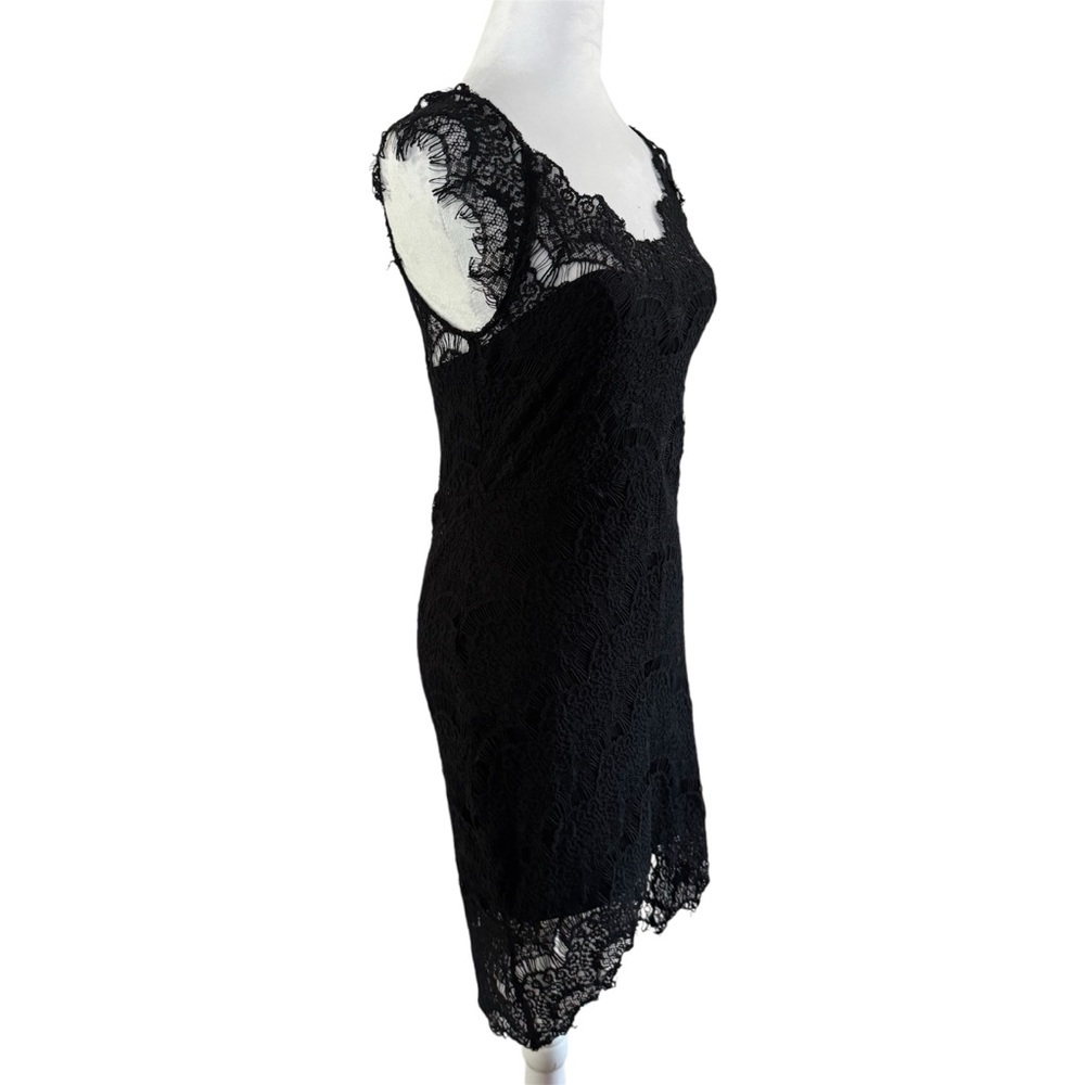 Intimately Free People Peekaboo Lace Hi-Low Dress | Black | S - Picture 4 of 13